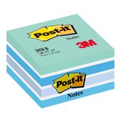 Post-it - Bloc Cube - 450 feuilles - 76 x 76 mm - bleu pastel