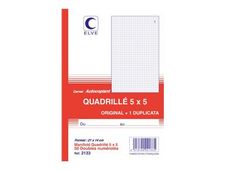 ELVE - Manifold quadrillé 5x5 - 50 dupli - 21 x 14 cm