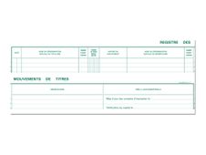 Exacompta - Registre des mouvements de titres - 24 x 32 cm - 100 pages