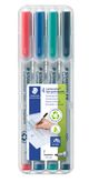 STAEDTLER LUMOCOLOR 316 - Pack de 4 marqueurs non permanents - pointe fine - couleurs assorties