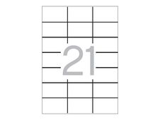 APLI PAPER - Blanco - 42.3 x 70 mm 2100 uds. (100 hoja(s) x 21) etiquetas