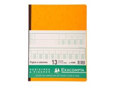 Exacompta - Piqûre comptable - 13 colonnes sur 2 pages - 32 x 25 cm - 80 pages