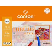 Canson minipack A4 10 hojas dibujo basik recuadro 130gr.