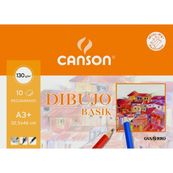 Canson minipack basik A3 10 hojas dibujo recuadro 130gr.