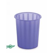 Papelera translucida azul