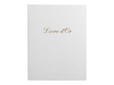 Exacompta Balacron - Livre d'or 26 x 22 cm - 100 pages - blanc