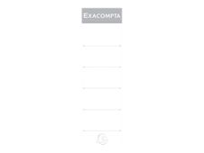 Exacompta - 10 Étiquettes classeur à levier - 70 mm - blanc