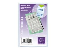 Exacompta - Pochette de protection - 88 x 132 mm - translucide incolore