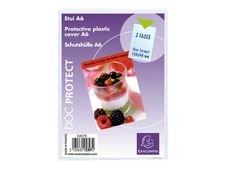 Exacompta - Pochette de protection - 105 x 148 mm - translucide incolore