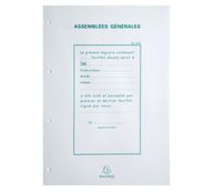 Exacompta - Recharge de 100 feuilles A4 pour registre de délibération de conseil d'administration