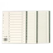 Separadores a - z multitaladro impresos A4