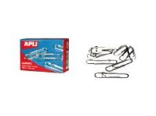 APLI No.3 - Clips de papeles - 40 mm - cromado - plata - paquete de 100