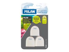 MILAN - Borrador - blanco - goma sintética (paquete de 3)