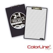 Soporte con pinza y falsilla escritura