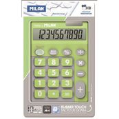 Milan calculadora 10 dãgitos teclas grandes duo verde