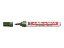 edding 3000 - Marcador - permanente - verde oliva - 1.5-3 mm