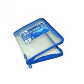 Carpeta zipper con cierre de cremallera A5 cristal fraga