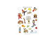 Apli - 3 feuilles gommettes hiver