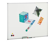 Faibo - Encerado - 1220 x 1000 mm - acero esmaltado - magnético - blanco