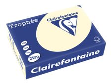 Clairefontaine Trophée - Papier couleur - A4 (210 x 297 mm) - 210 g/m² - Ramette de 250 feuilles - ivoire