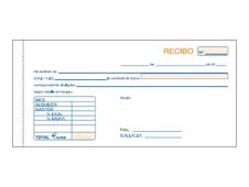 Dohe - Cuaderno de recibos de renta - 50 hojas - 1/3 A4 - apaisado - duplicado - sin copia de carbón