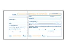 Dohe - Cuaderno de recibos de renta - 100 hojas - 1/3 A4 - apaisado