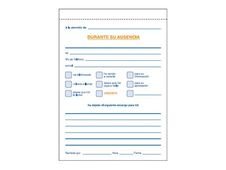 Dohe - Agenda de llamadas telefónicas - 100 hojas - A6