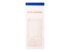 Exacompta - 10 Blocs additions - 50 feuilles - 96 x 230 mm - en double