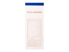 Exacompta - Bloc additions - 50 feuilles - 96 x 230 mm - en double