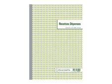 Exacompta - 5 Manifolds Carnets de recettes/dépenses - 50 dupli - A4