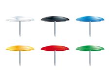 Exacompta - 40 Punaises - couleurs opaques assorties