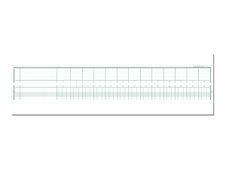 Exacompta - Piqûre tête paresseuse - 13 colonnes par page - 27 x 32 cm