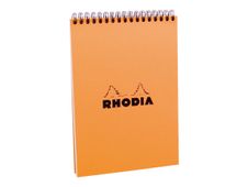 Rhodia Classic - Bloc notes à spirales - A5 - 80 pages - petits carreaux - à spirales