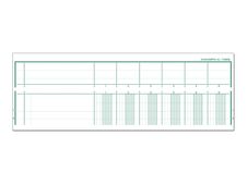 Exacompta - Piqûre tête paresseuse - 6 colonnes par page - A4