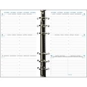Recharge pour organiseur Exatime 17 - 1 semaine sur 2 pages à l'horizontal - 16 mois - 10,5 x 17,2 cm - Exacompta