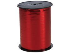Maildor - Bolduc métallisé - ruban d'emballage 7 mm x 250 m - rouge