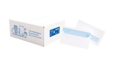 La Couronne - 500 Enveloppes DL 110 x 220 mm - 80 gr - fenêtre cristal 45x100 mm - blanc - bande auto-adhésive