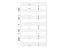 Exacompta Exatime 21 - Recharge pour organiseur - carnet d'adresses/téléphones - 14,2 x 21 cm