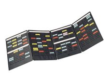 Nobo Mini - Planning portatif à fiches T - 4 volets - 24 x 31 cm