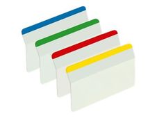 Post-it Index Strong 686-A1 - Pestaña de archivador colgante - blanco, azul, amarillo, rojo, verde (paquete de 24)