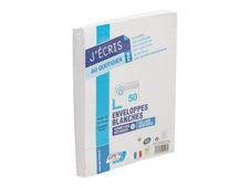 GPV - 50 Enveloppes C5 162 x 229 mm - 80 gr - sans fenêtre - blanc - bande adhésive