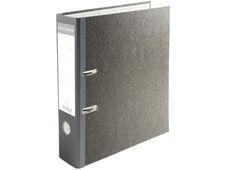 Exacompta - Classeur à levier - Dos 70 mm - A4 - pour 550 feuilles - gris marbré avec dos gris