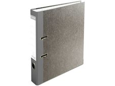 Exacompta - Classeur à levier - Dos 50 mm - A4 - pour 400 feuilles - gris marbré avec dos gris