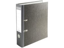 Exacompta - Classeur à levier - Dos 80 mm - A4 - pour 600 feuilles - gris marbré
