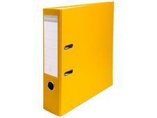 Exacompta - Classeur à levier - Dos 80 mm - A4 - pour 600 feuilles - jaune