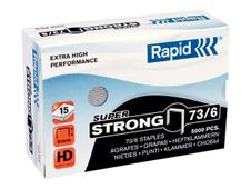 Rapid Super Strong - Grapas - 73/6 - 6 mm - acero galvanizado - paquete de 5000 - para Rapid HD31