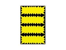 Apli Agipa - 400 cartons flash fluo - jaune - 3,5 x 9 cm