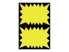 Apli Agipa - 100 cartons flash fluo - jaune - 6 x 9 cm