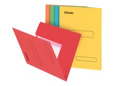 Esselte - 100 Chemises à 2 rabats - kraft recyclé -  coloris assortis