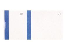 Exacompta - 10 Blocs  vendeurs de 100 tickets - 60 x 135 mm - numéroté - bleu